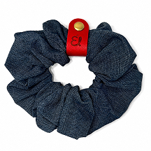Denim hair tie